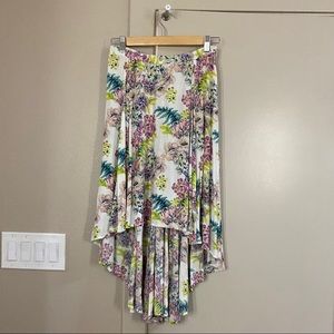 Urban Outfitters Floral High to Low Skirt